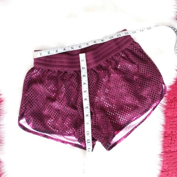 Champion Mesh Burgundy Elastic Active Shorts M - Picture 4 of 9